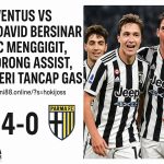 David dan Dusan Vlahovic merayakan gol kemenangan Juventus atas Parma di Serie A 2025, dengan Kenan Yildiz menjadi kreator dua assist penting.