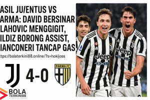 David dan Dusan Vlahovic merayakan gol kemenangan Juventus atas Parma di Serie A 2025, dengan Kenan Yildiz menjadi kreator dua assist penting.